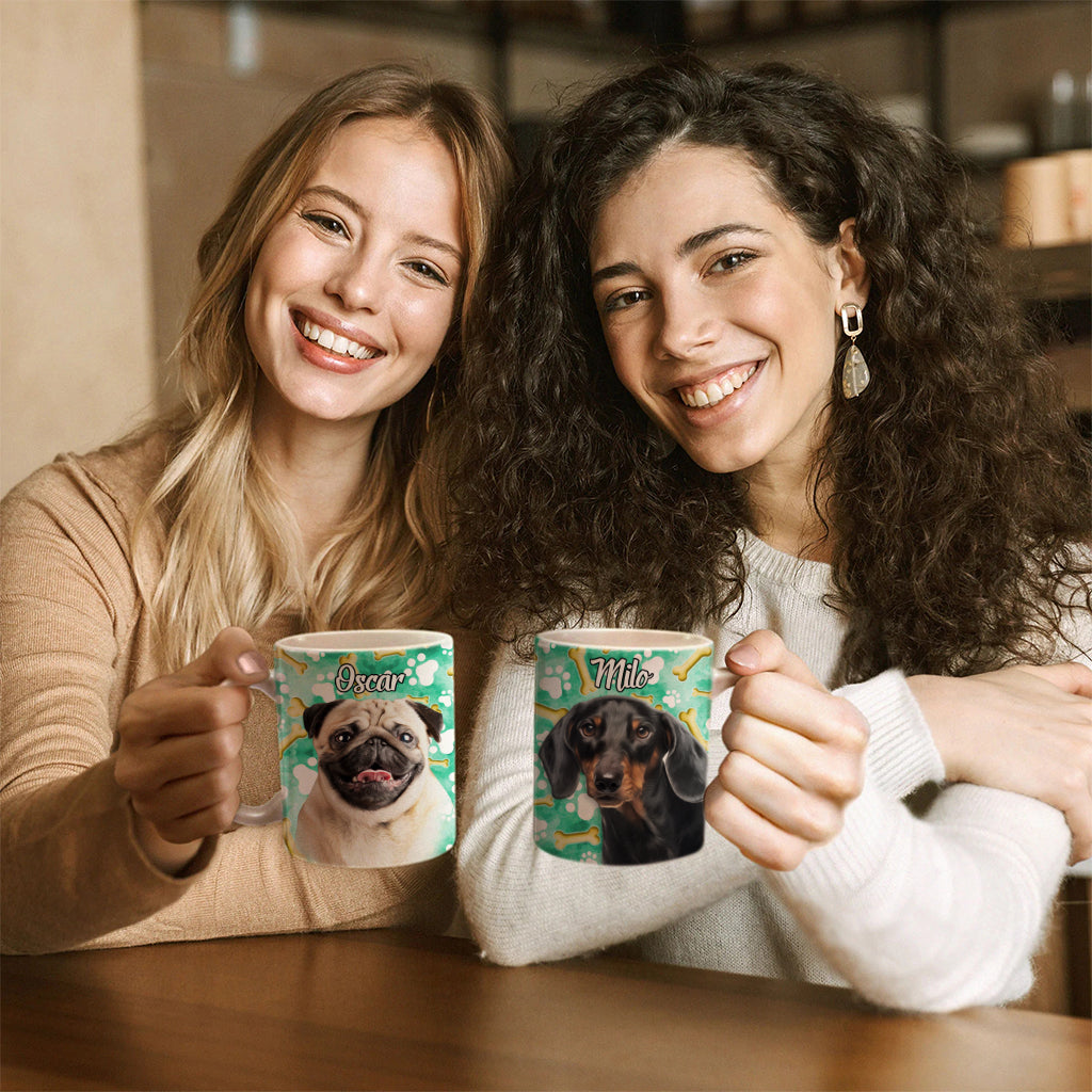 Custom Dog Lovers Mug, Custom Photo Face Mug