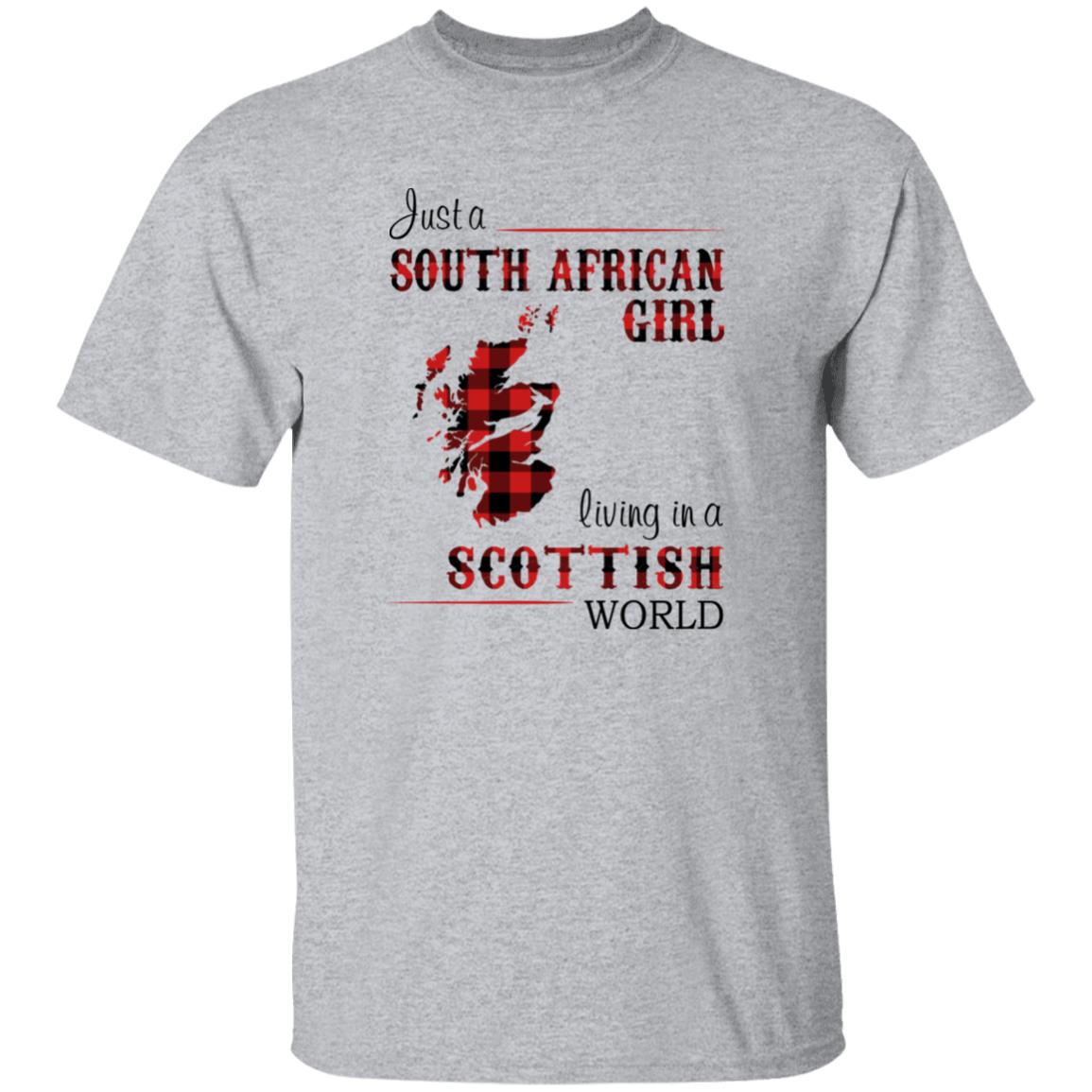 South African Girl Living In Scottish World T-Shirt - T-shirt Teezalo