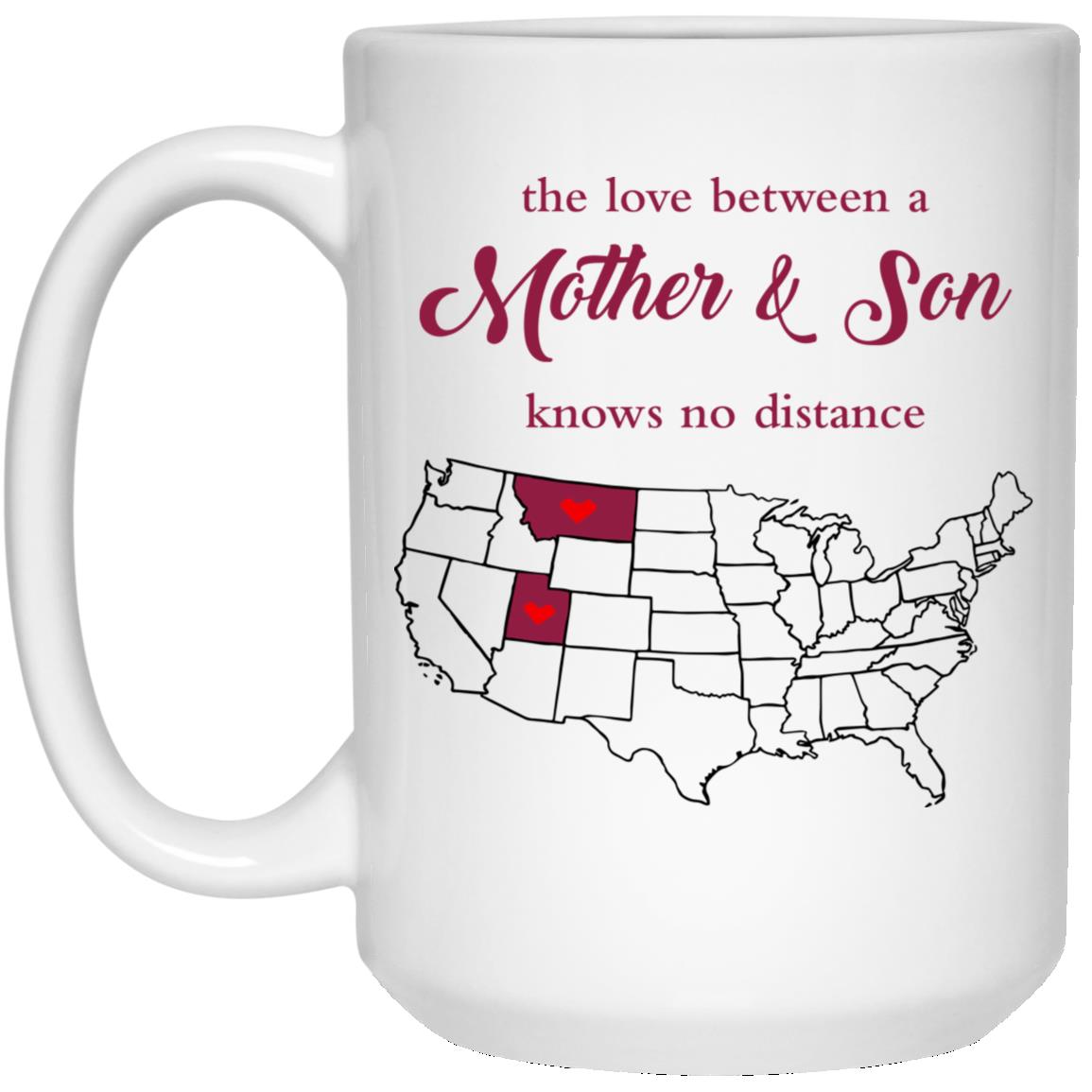 Montana Utah The Love Between Mother And Son Mug - Mug Teezalo