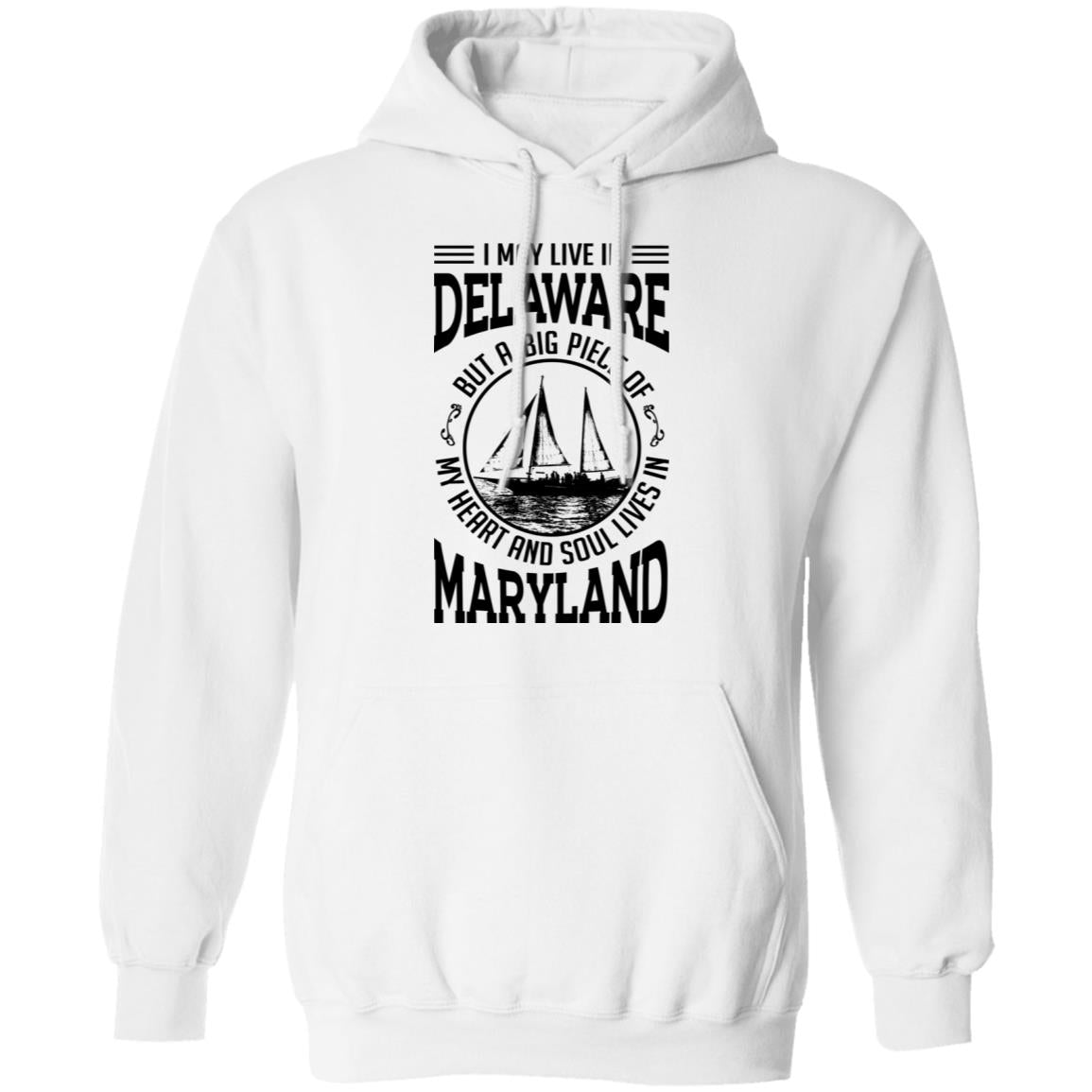 Live In Delaware My Soul Lives In Maryland T-Shirt - T-shirt Teezalo