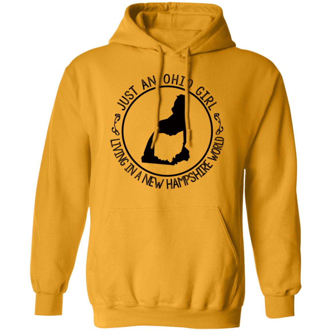 Ohio Girl In New Hampshire World Hoodie - T-shirt Teezalo