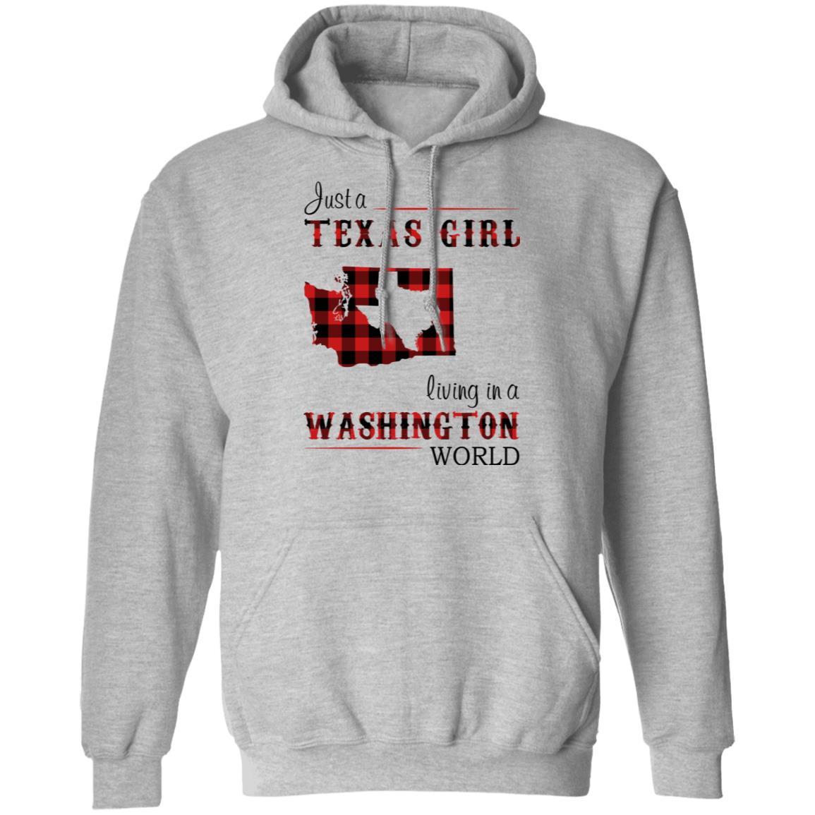 Just A Texas Girl Living In A Washington World T- Shirt - T-shirt Teezalo