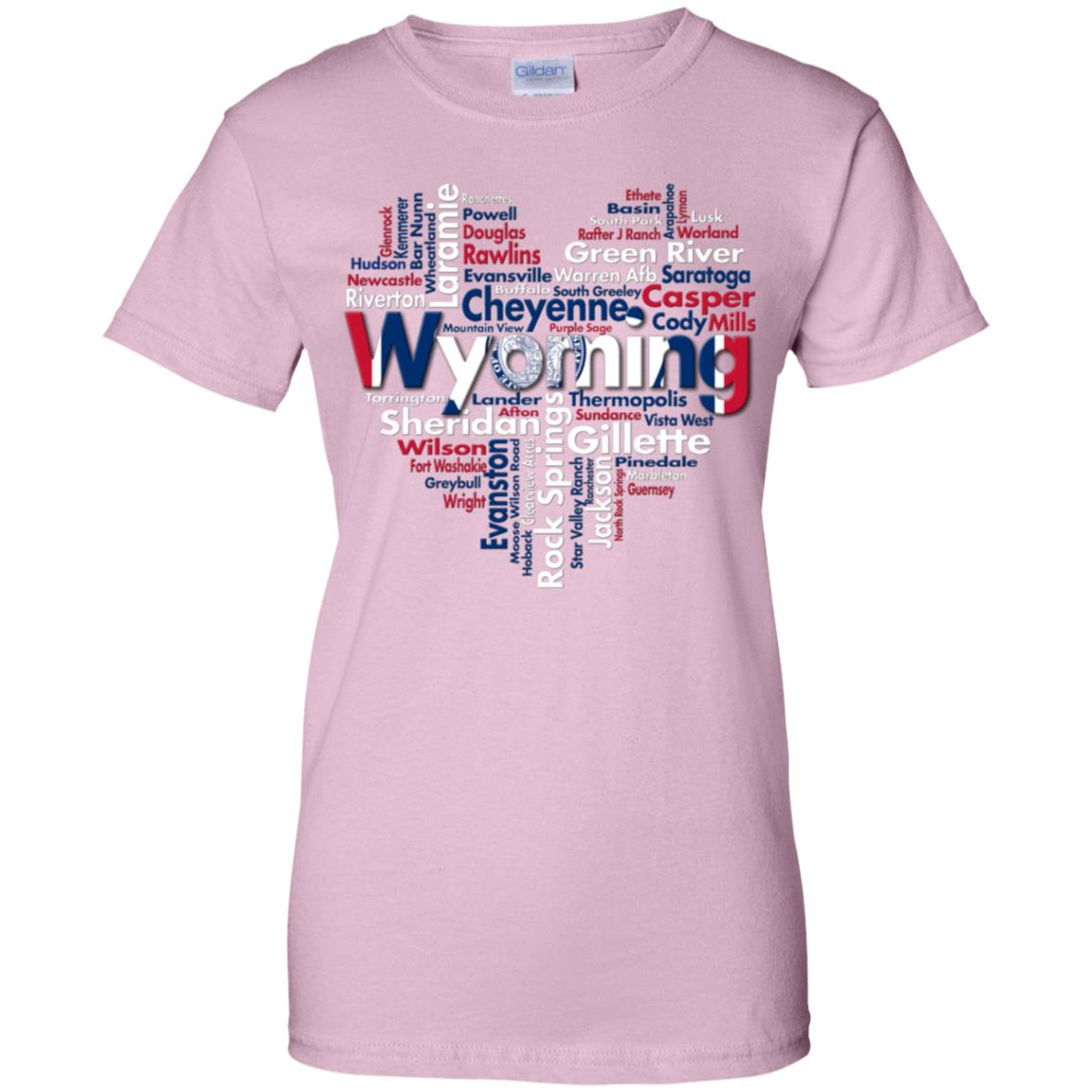 Wyoming City Heart T-Shirt - T-shirt Teezalo