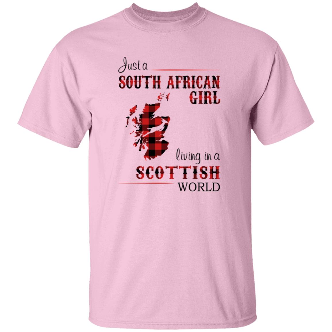 South African Girl Living In Scottish World T-Shirt - T-shirt Teezalo