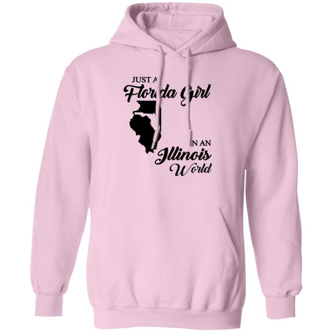 Just A Florida Girl In An Illinois World T-Shirt - T-Shirt Teezalo