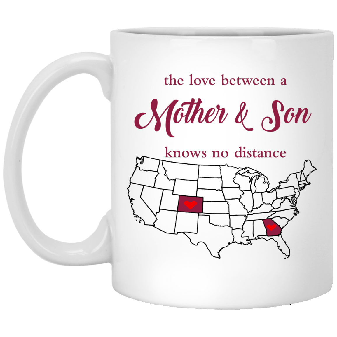 Georgia Colorado The Love Between Mother And Son Mug - Mug Teezalo