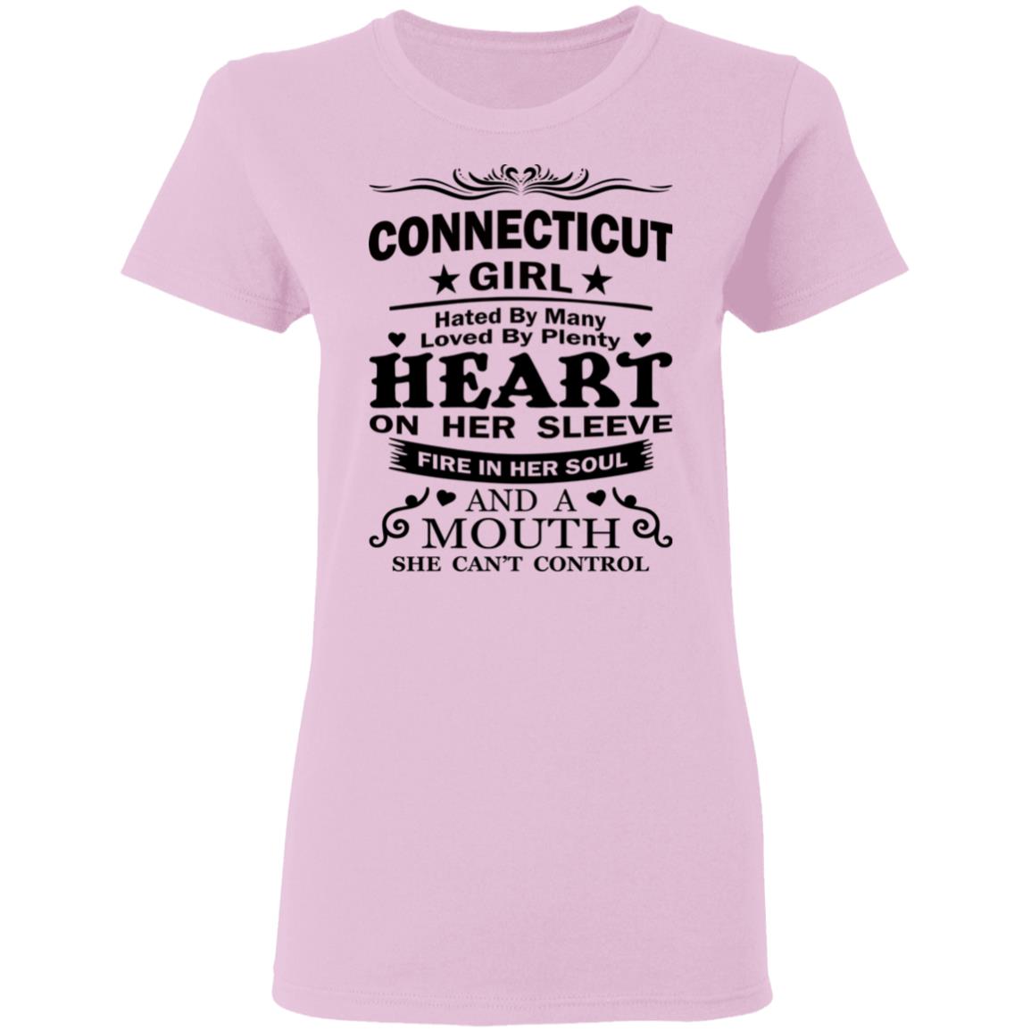 Connecticut Girl Hated By Many Loved By Plenty Hoodie - Hoodie Teezalo