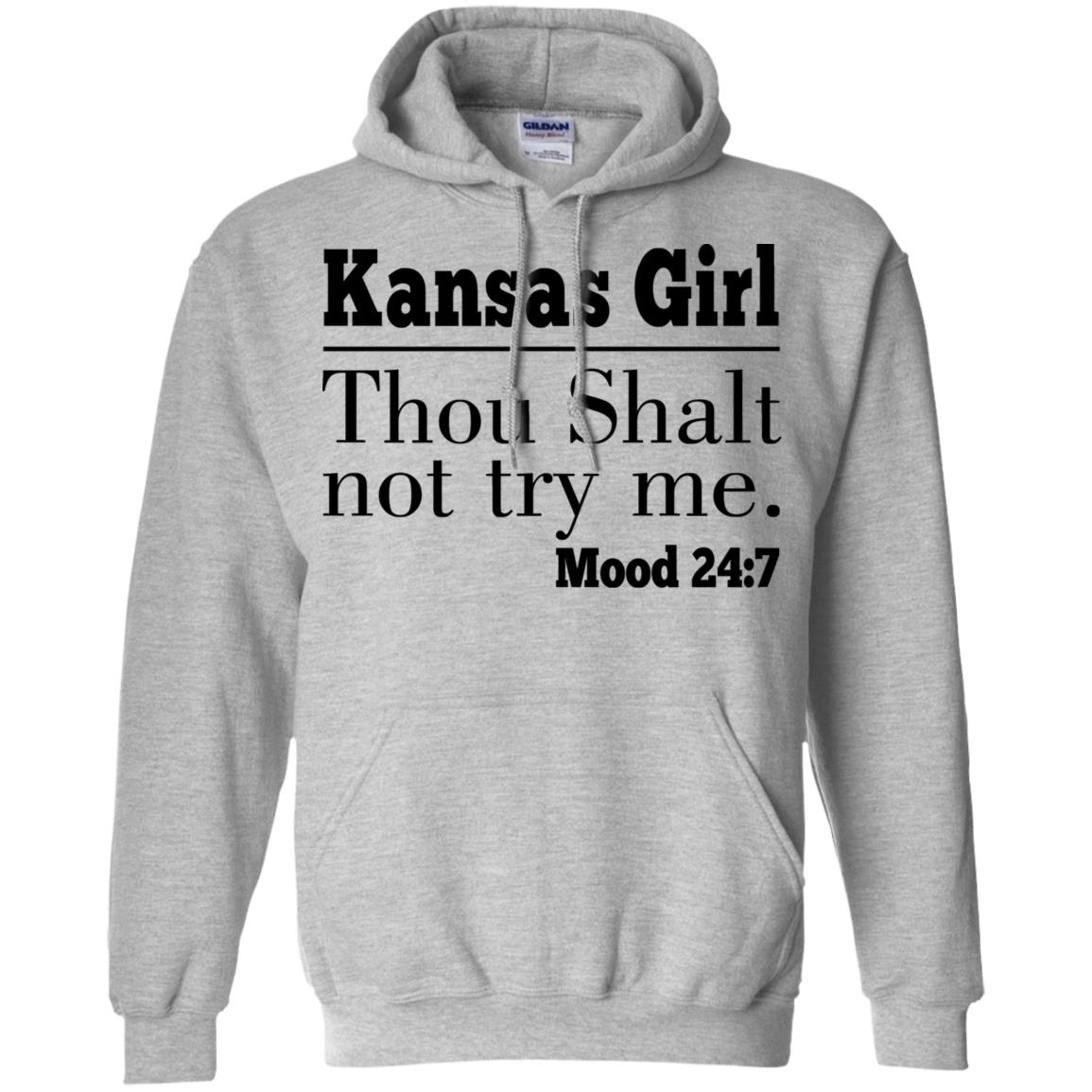 Kansas Girl Thou Shalt Not Try Me T-Shirt - T-shirt Teezalo