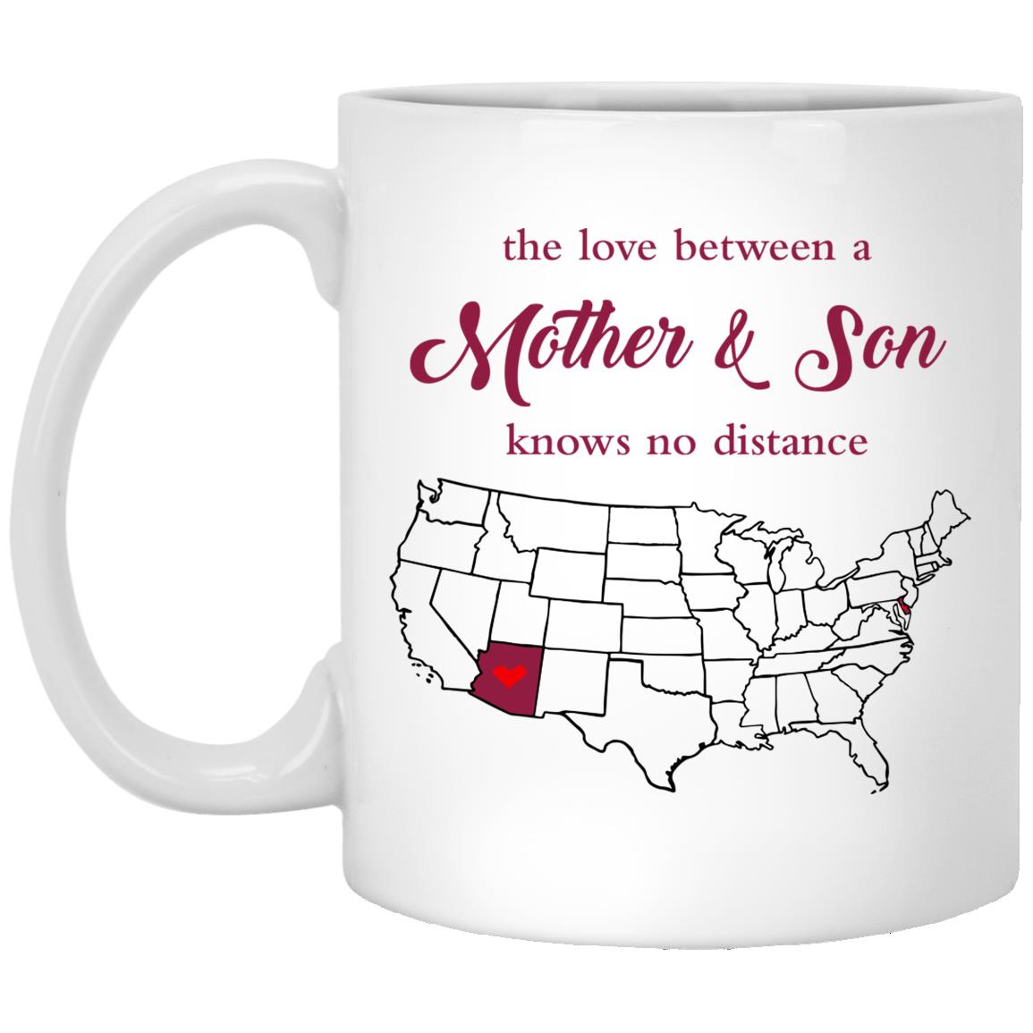 Arizona Delaware The Love Between Mother And Son Mug - Mug Teezalo