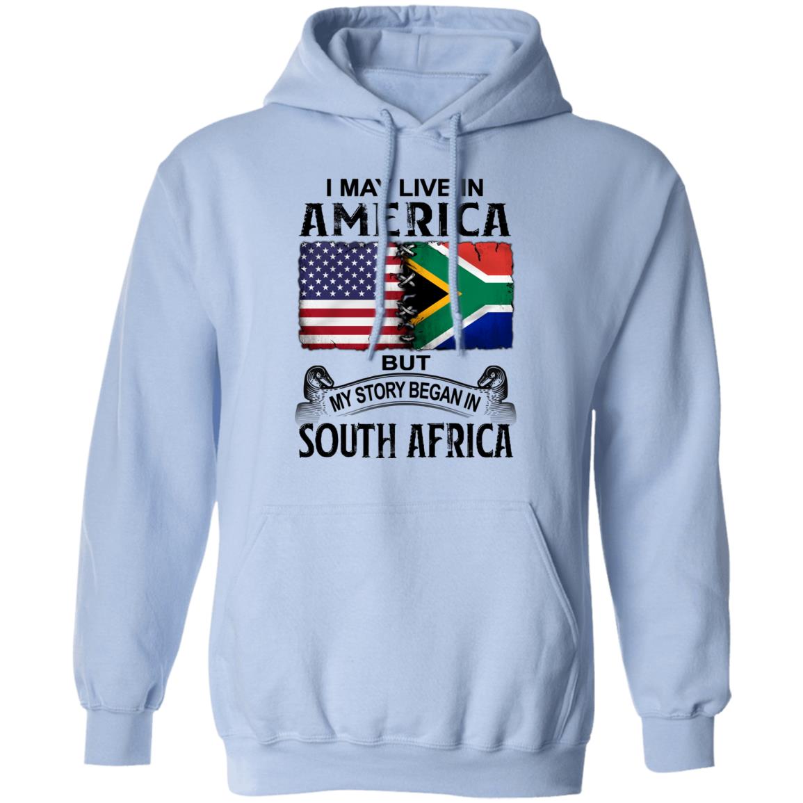 Live In The United States But My Story Began In South Africa T-Shirt - T-shirt Teezalo