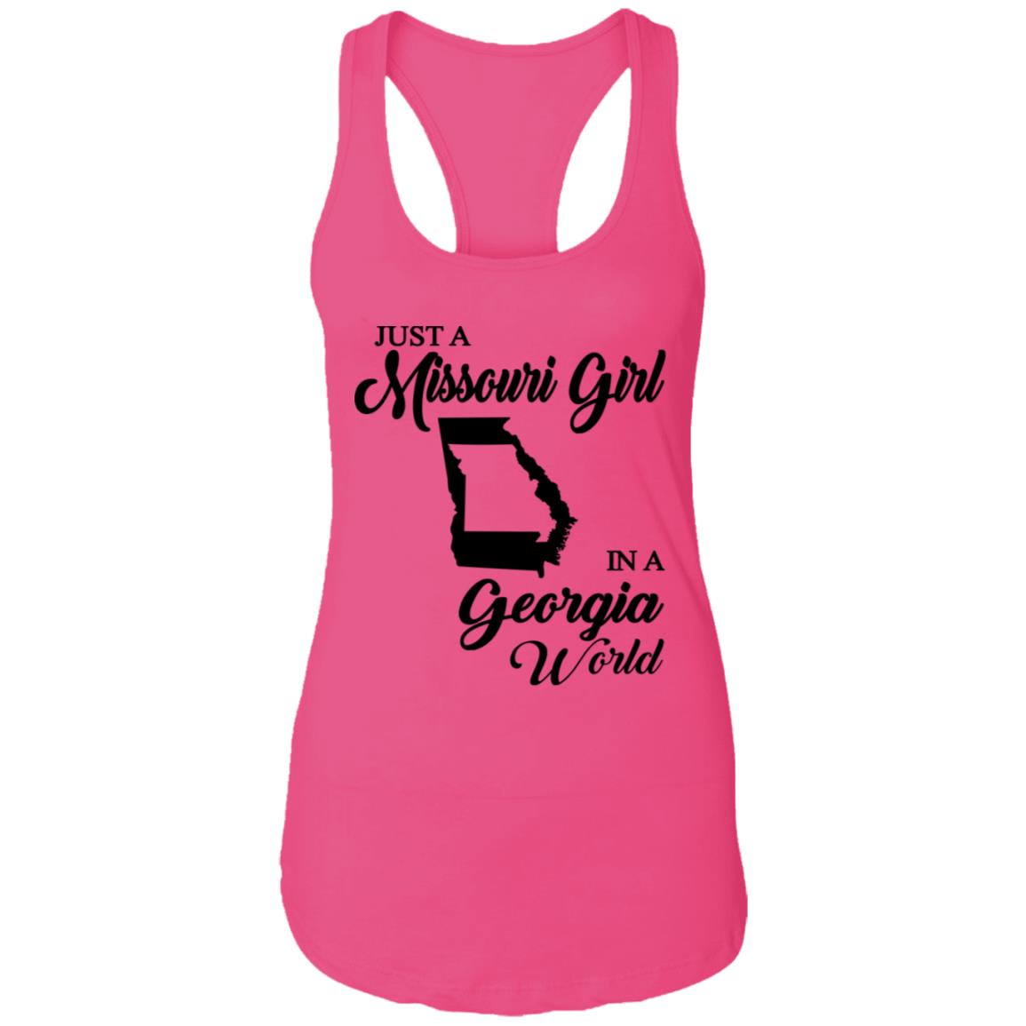 Just A Missouri Girl In A Georgia World T-Shirt - T-shirt Teezalo