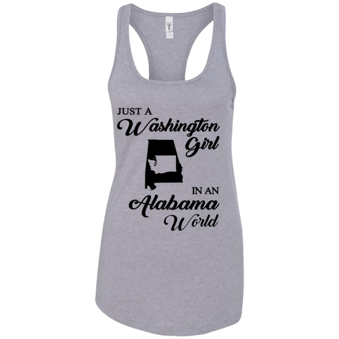 Just A Washington Girl In An Alabama World T-Shirt - T-shirt Teezalo