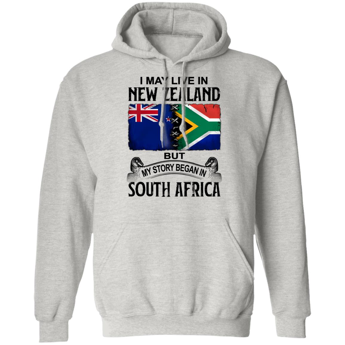 Live In New Zealand But My Story Began In South Africa T-Shirt - T-shirt Teezalo