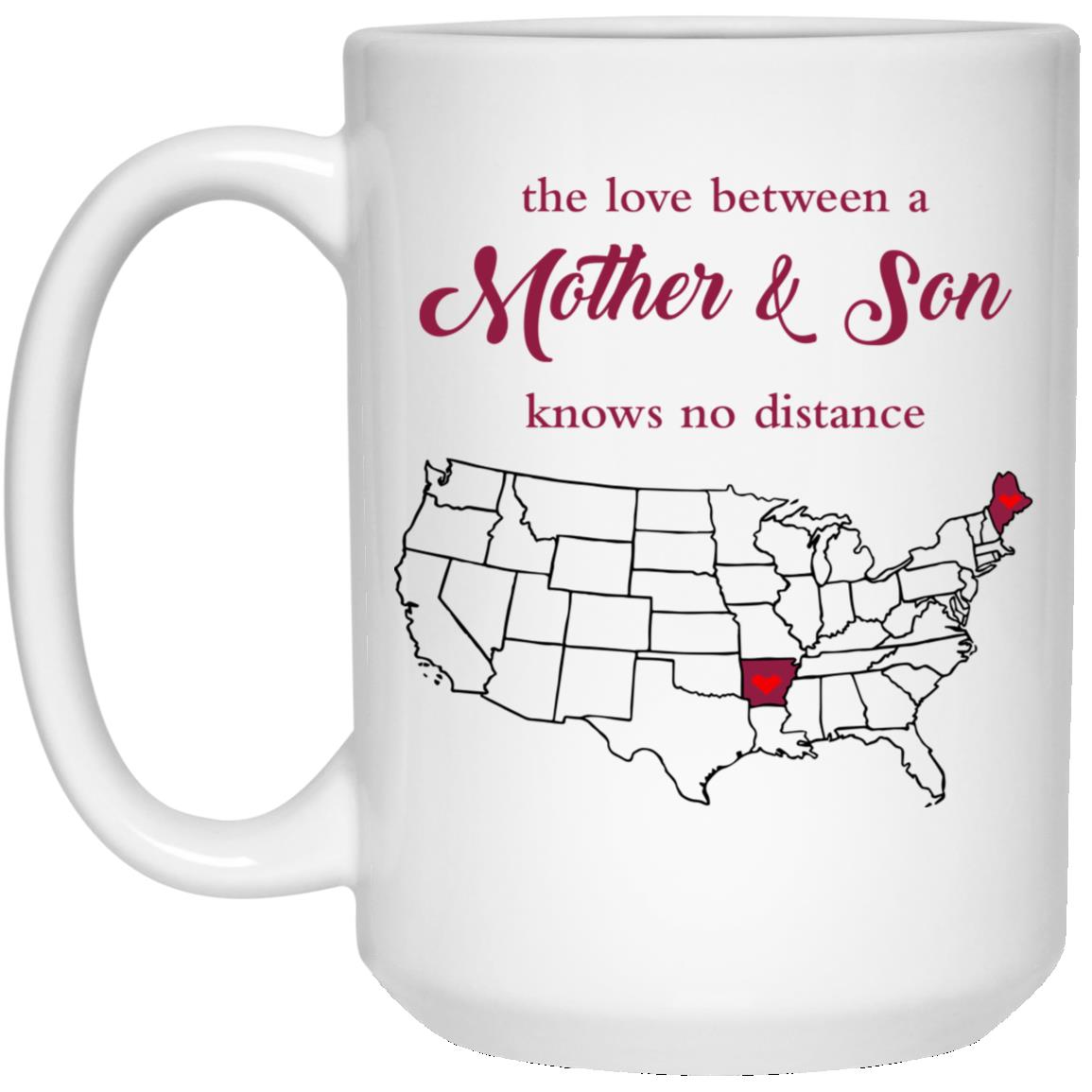 Maine Arkansas The Love Between Mother And Son Mug - Mug Teezalo