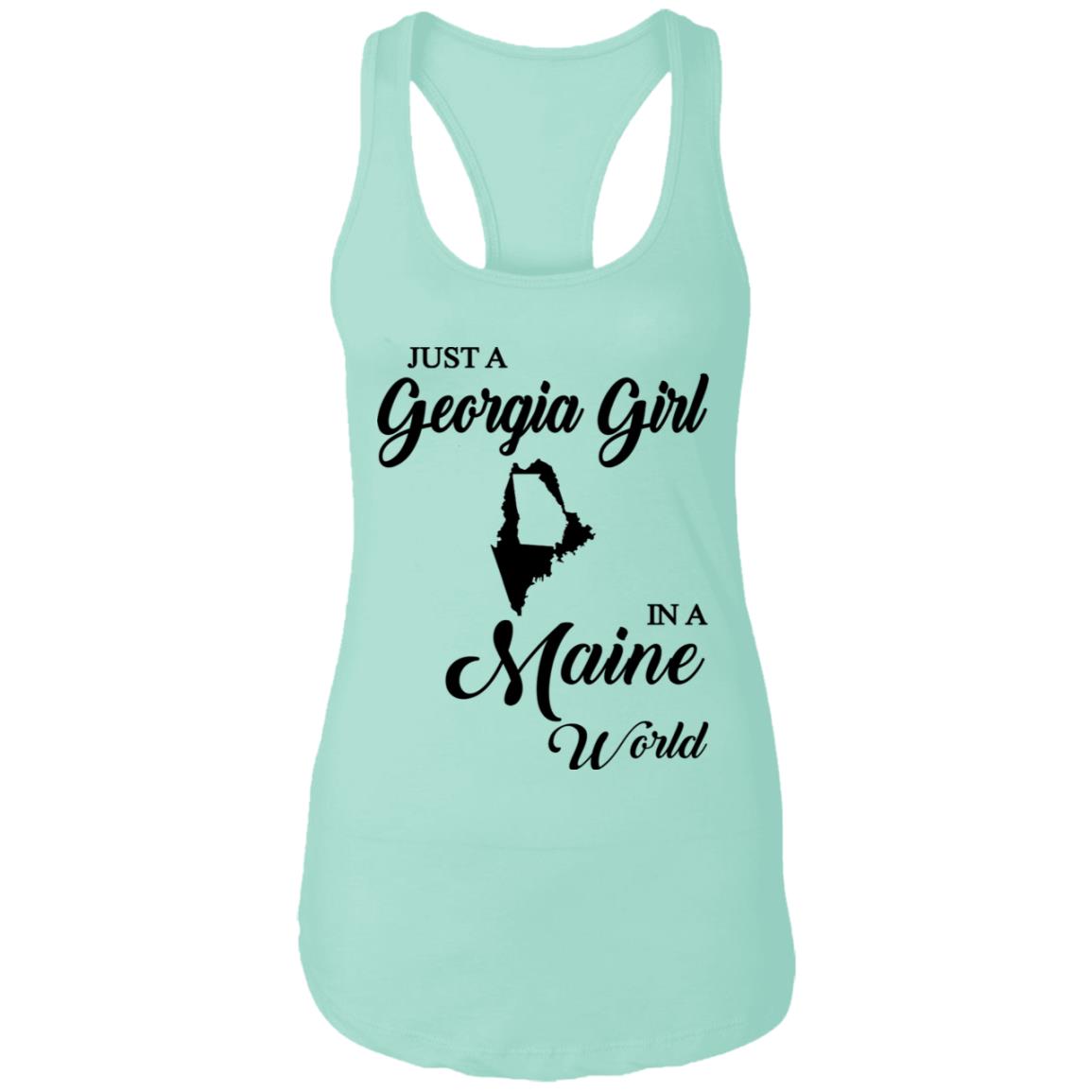 Just A Georgia Girl In A Maine World T-Shirt - T-Shirt Teezalo