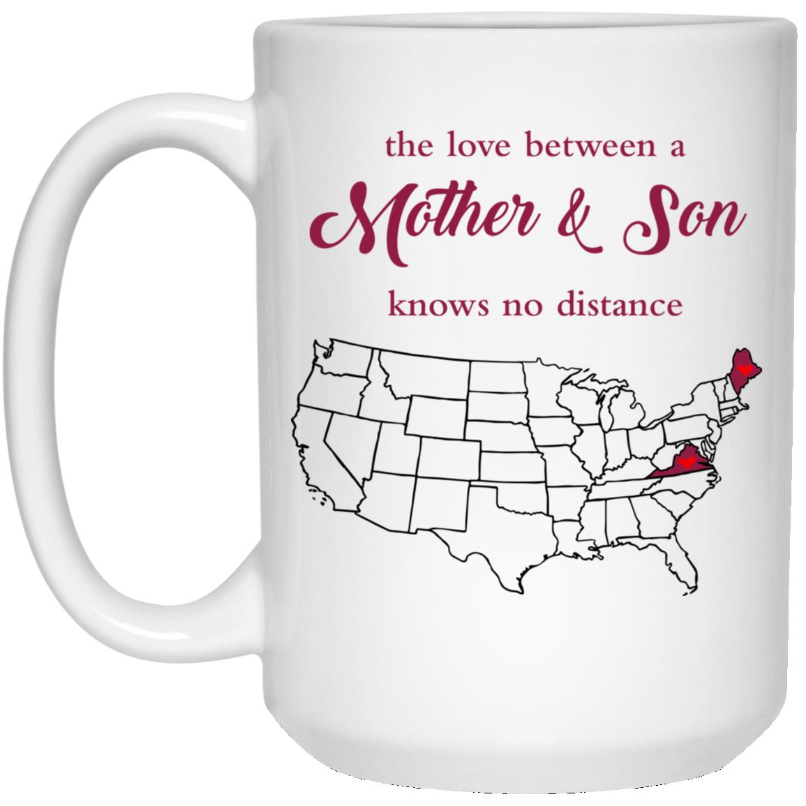 Virginia Maine The Love Between Mother And Son Mug - Mug Teezalo