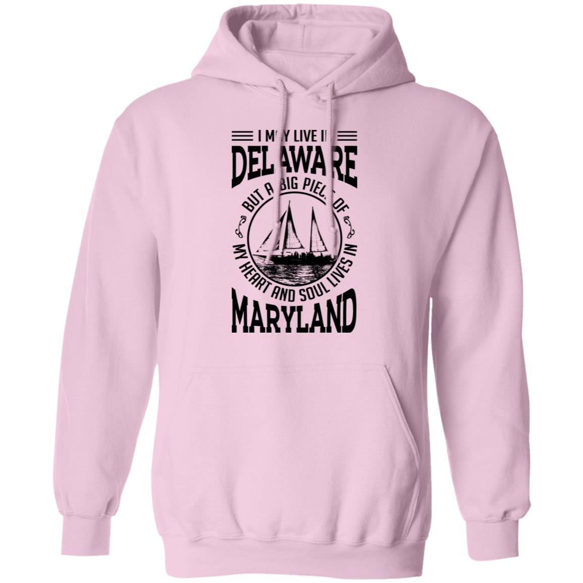 Live In Delaware My Soul Lives In Maryland T-Shirt - T-shirt Teezalo