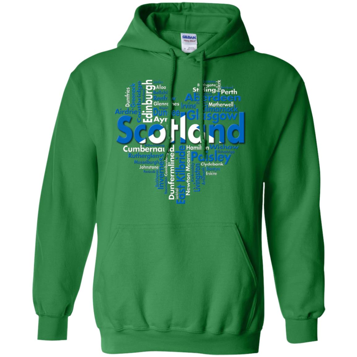 Scotland City Heart T-Shirt - T-shirt Teezalo