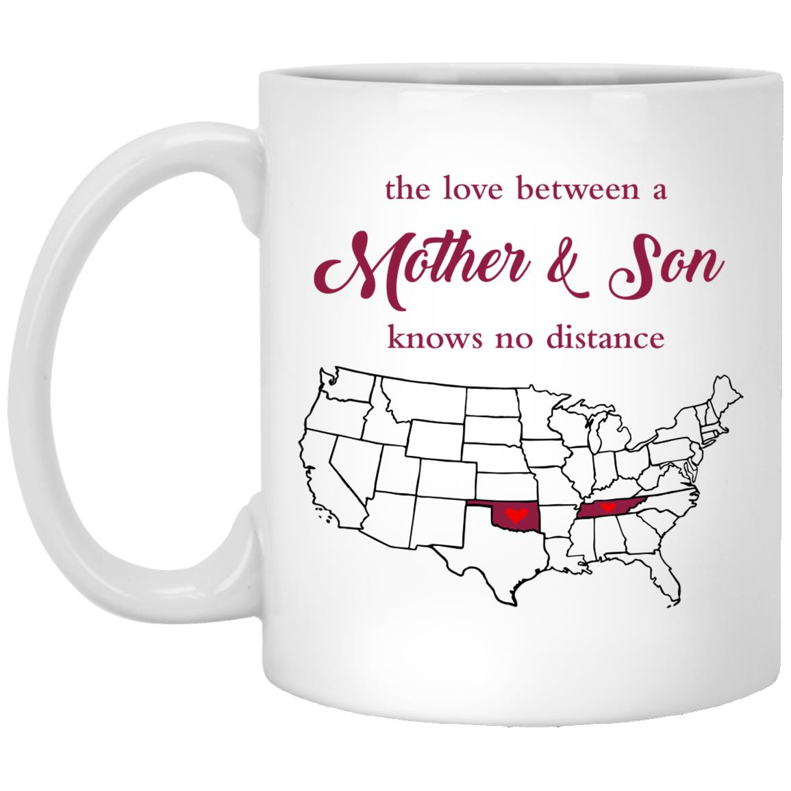 Tennessee Oklahoma The Love Between Mother And Son Mug - Mug Teezalo