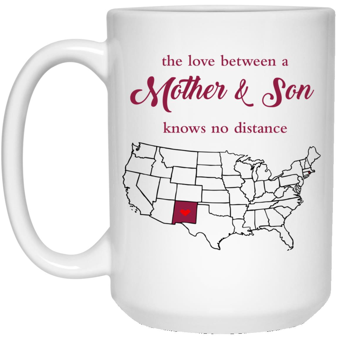 Rhode Island New Mexico The Love Between Mother And Son Mug - Mug Teezalo