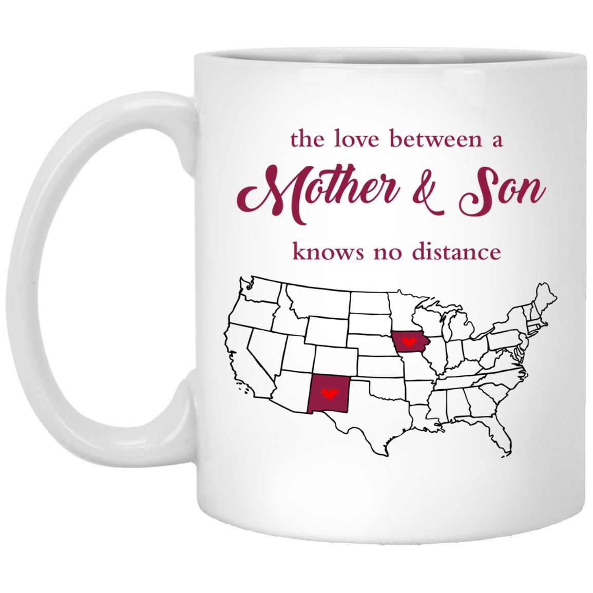 Iowa New Mexico The Love Between Mother And Son Mug - Mug Teezalo