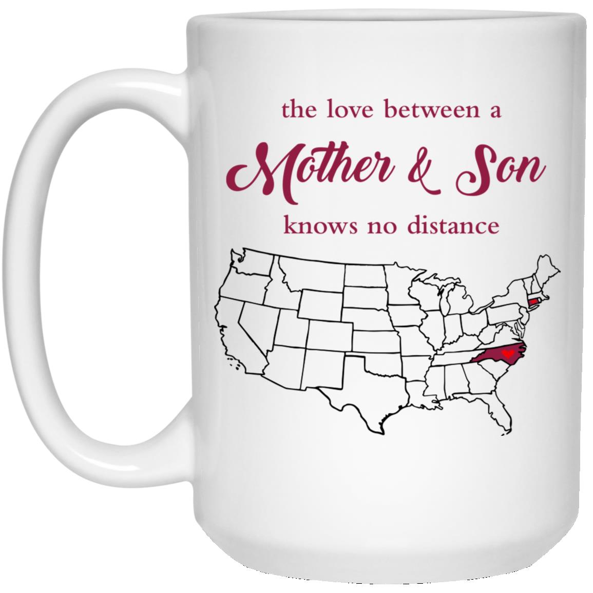 Connecticut North Carolina The Love Between Mother And Son Mug - Mug Teezalo