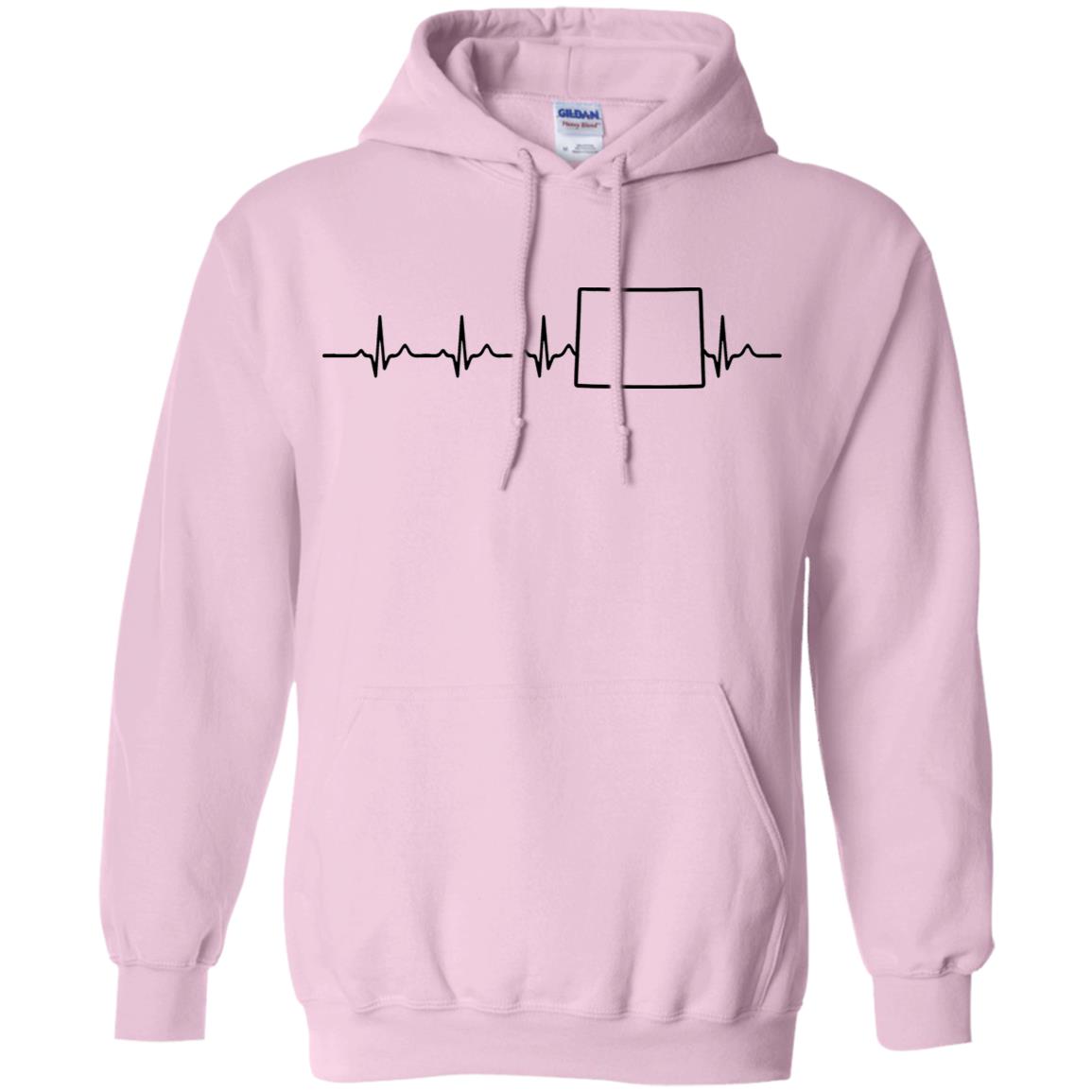 Wyoming Heartbeat Pullover Hoodie - Hoodie Teezalo