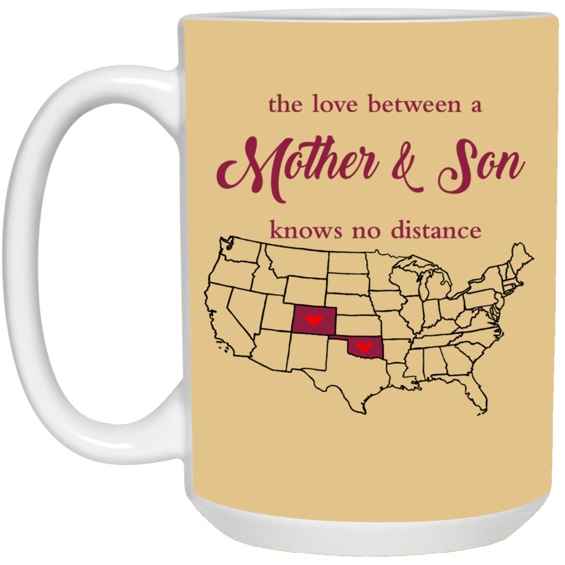 Colorado Oklahoma The Love Mother And Son Mug - Mug Teezalo