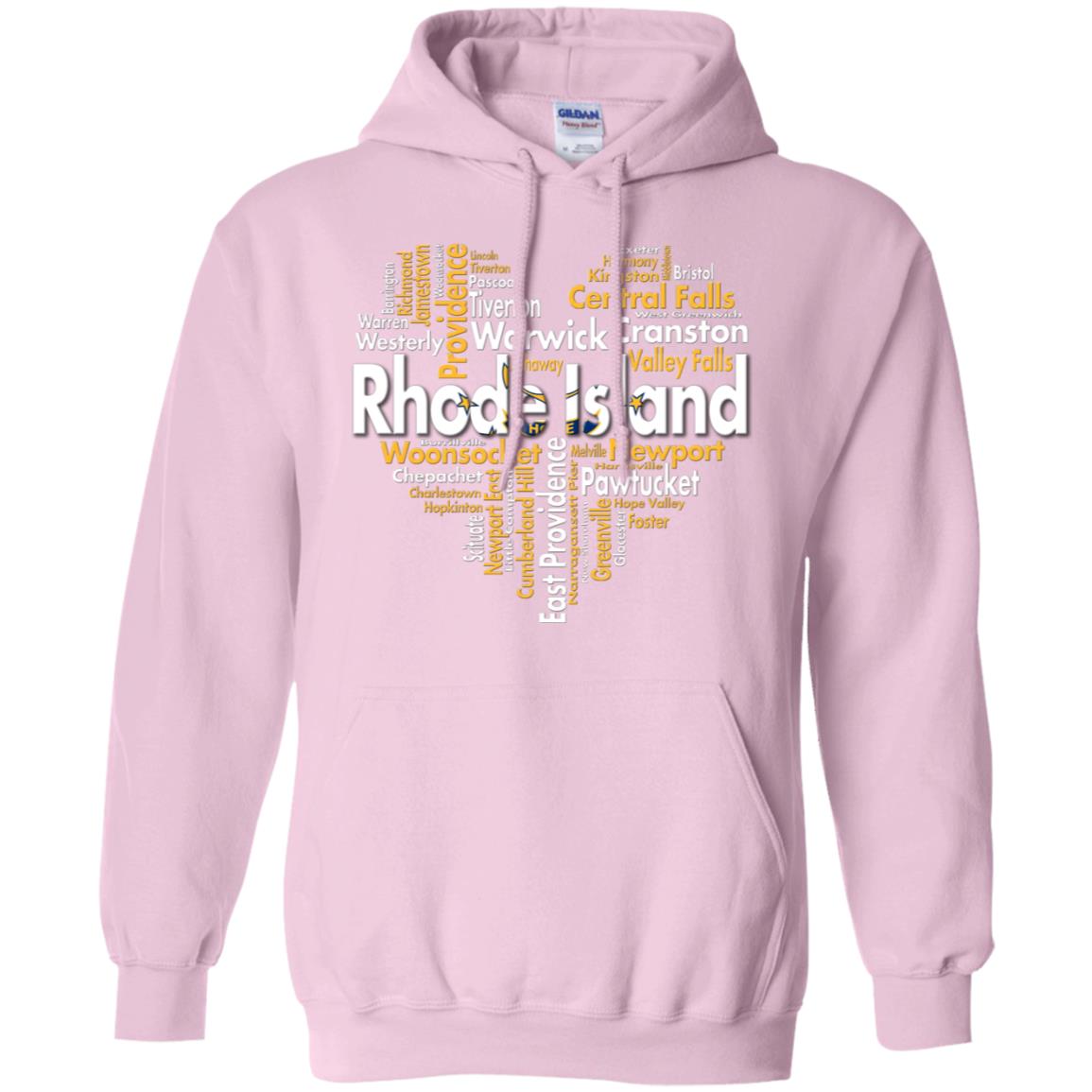 Rhode Island City Heart T-Shirt - T-shirt Teezalo