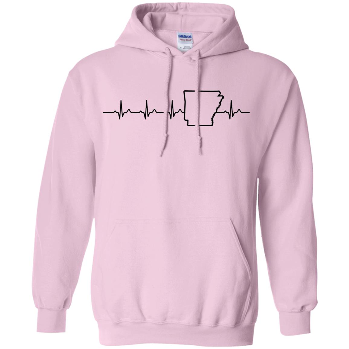 Arkansas Heartbeat Hoodie - Hoodie Teezalo