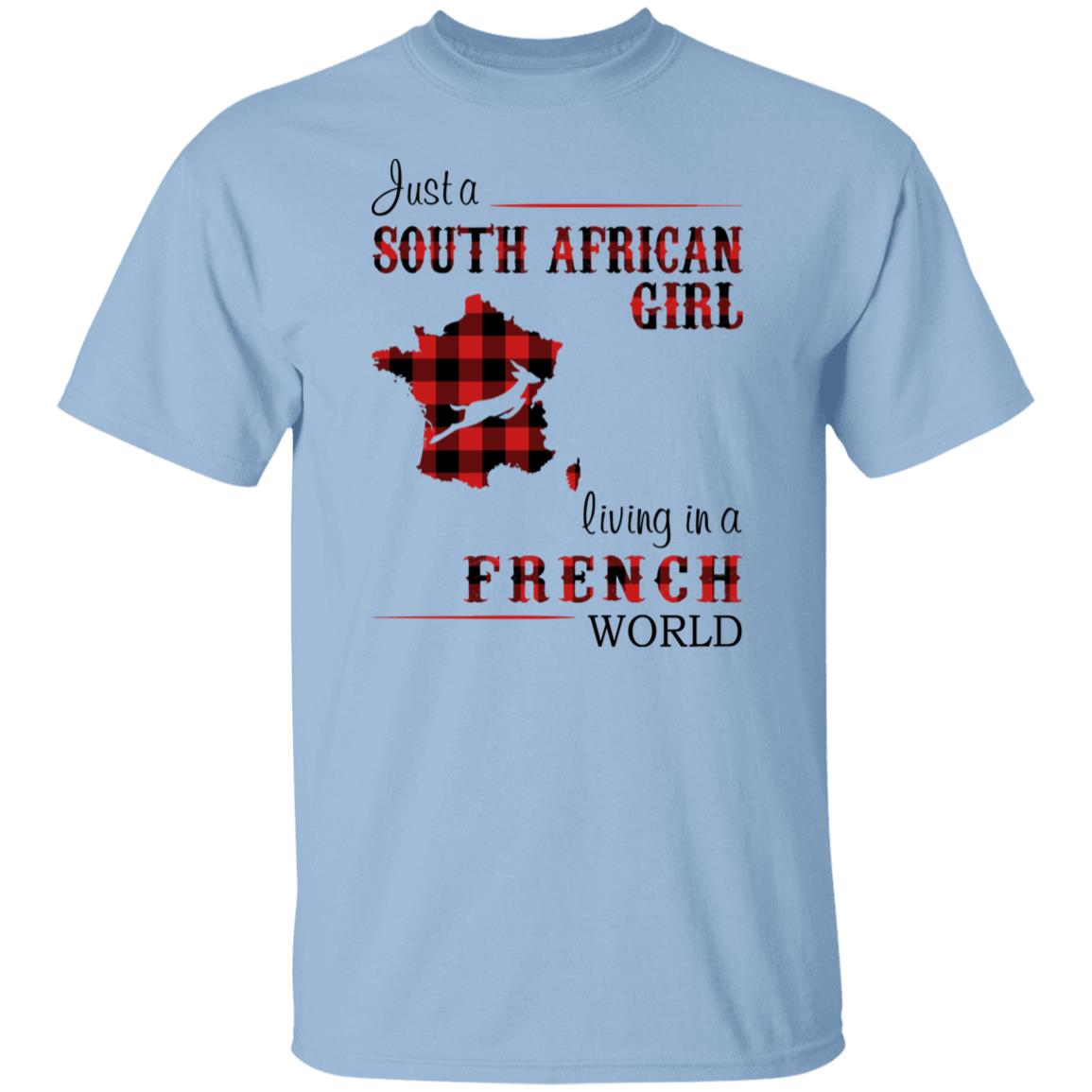 South African Girl Living In French World T-Shirt - T-shirt Teezalo