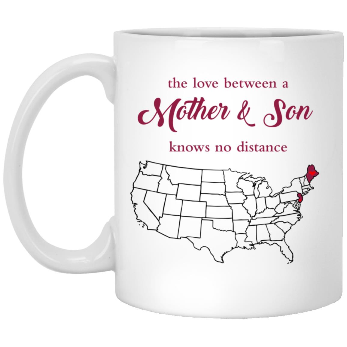 New Jersey Maine The Love Between Mother And Son Mug - Mug Teezalo