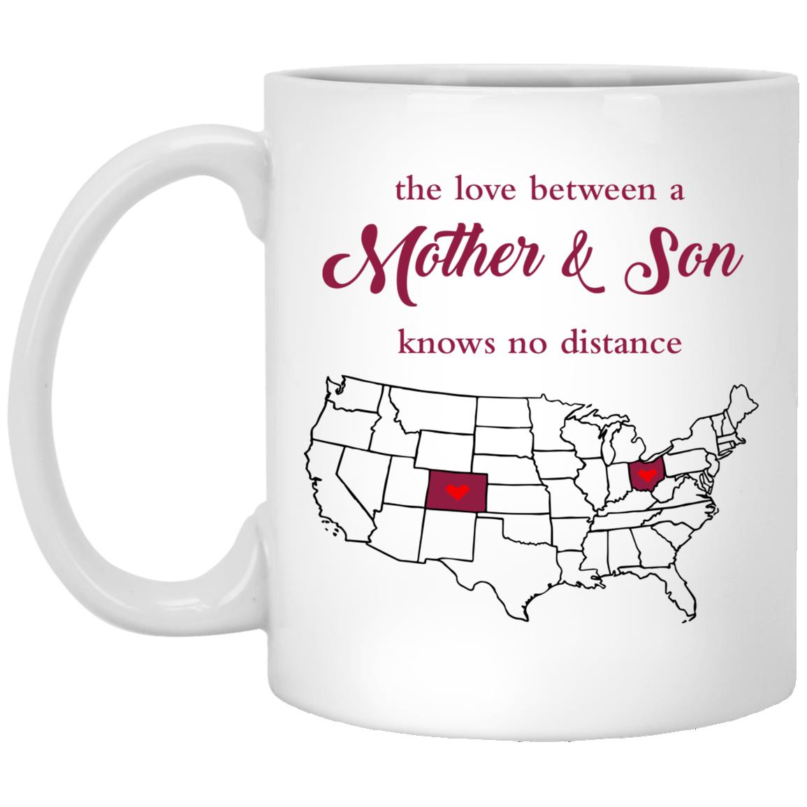 Colorado Ohio The Love Between Mother And Son Mug - Mug Teezalo