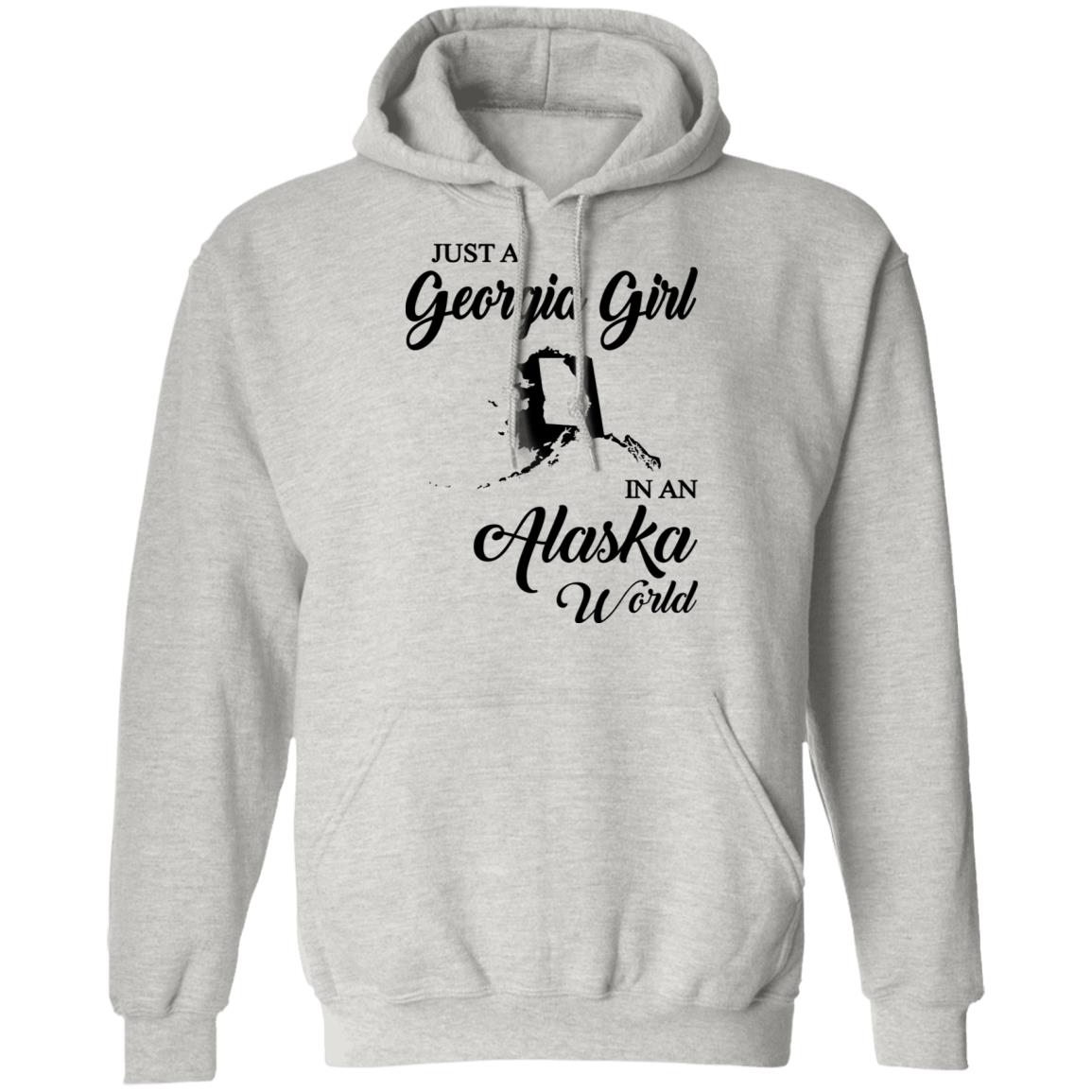 Just A Georgia Girl In An Alaska World T-Shirt - T-Shirt Teezalo