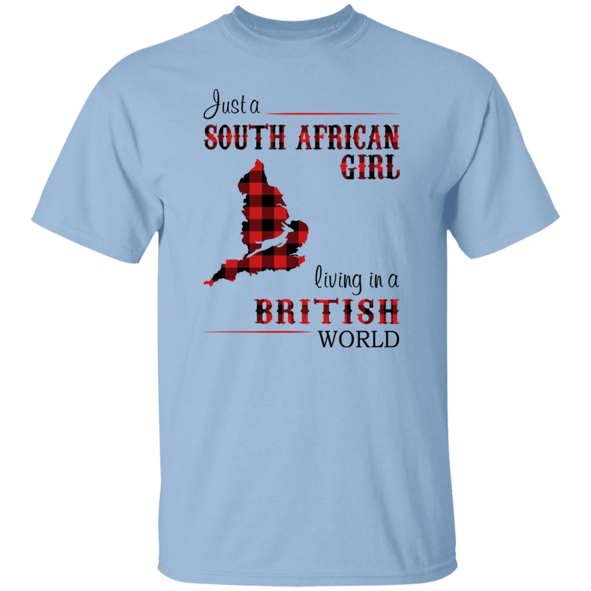South African Girl Living In British World T-Shirt - T-shirt Teezalo