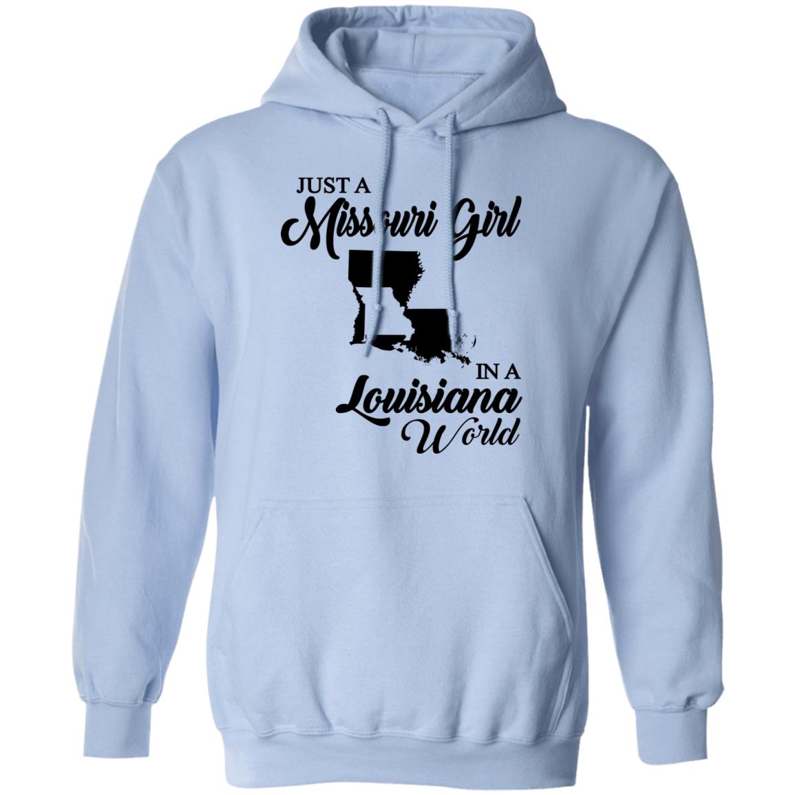 Just A Missouri Girl In A Louisiana World T-Shirt - T-shirt Teezalo