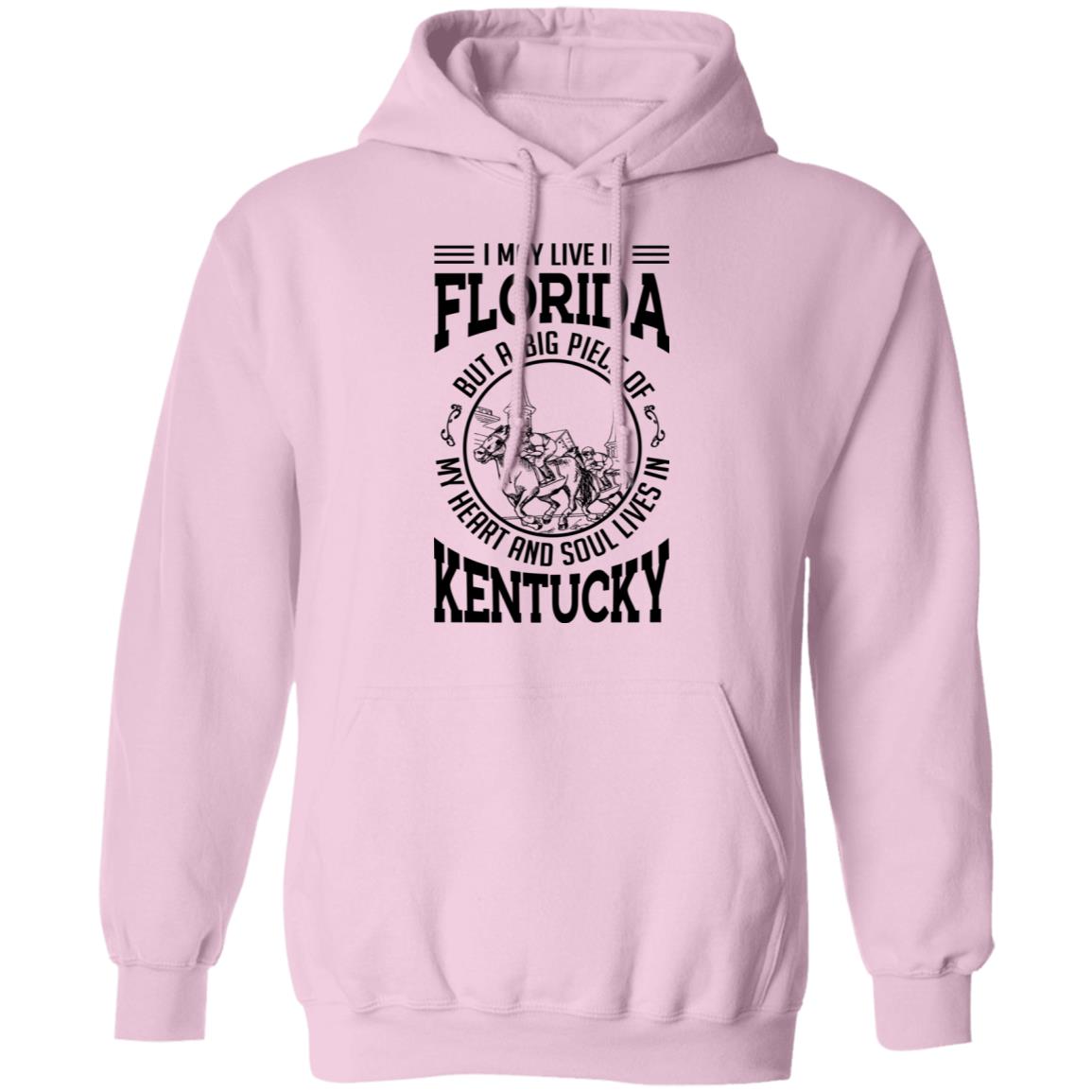 I May Live In Florida But My Heart And Soul Live In Kentucky T-Shirt - T-shirt Teezalo