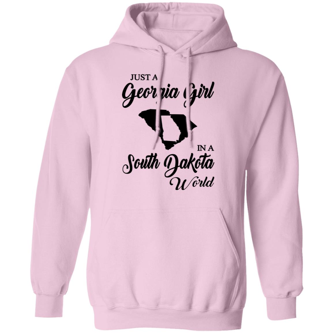 Just A Georgia Girl In A South Dakota World T-Shirt - T-Shirt Teezalo