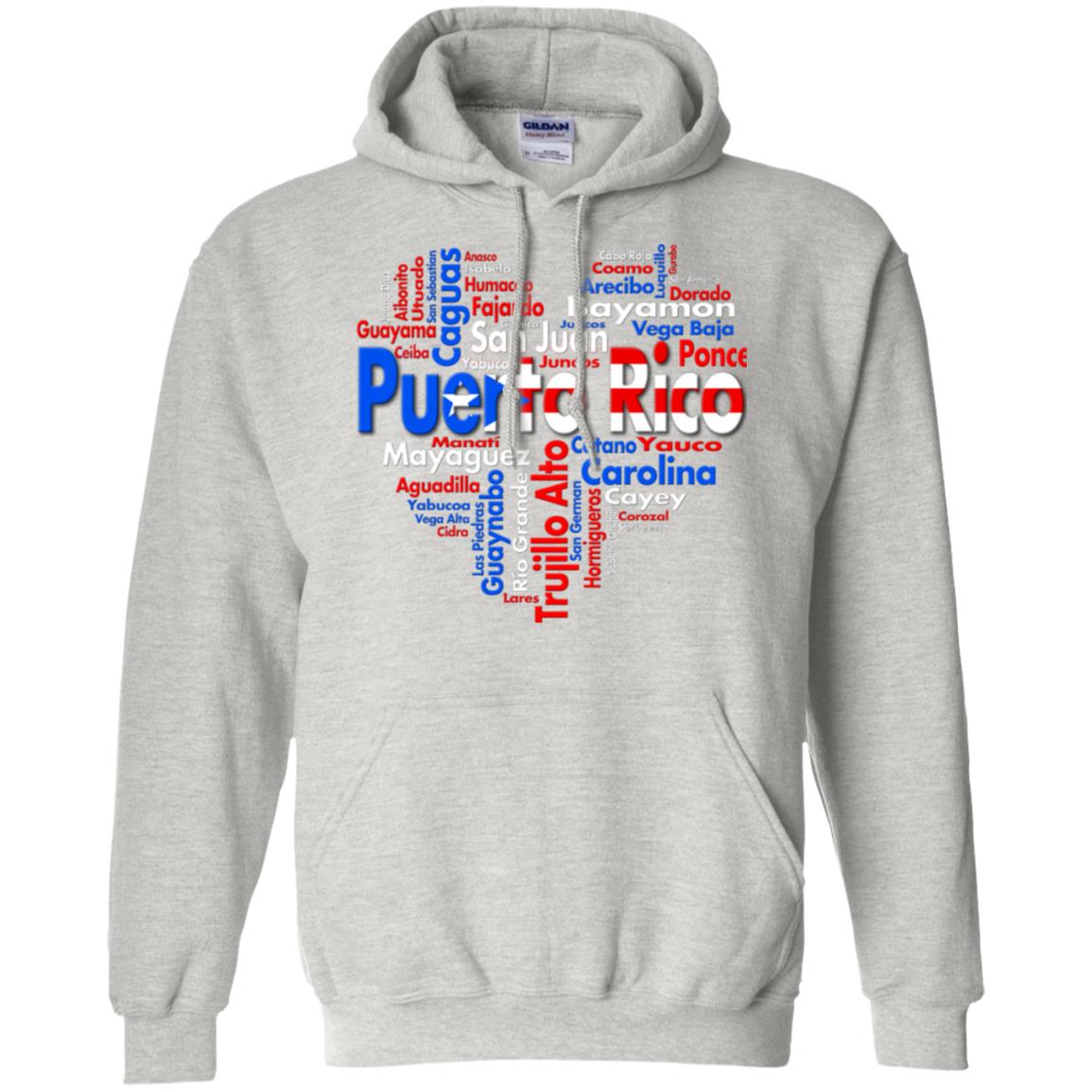 Puerto Rico City Heart T Shirt - T-shirt Teezalo