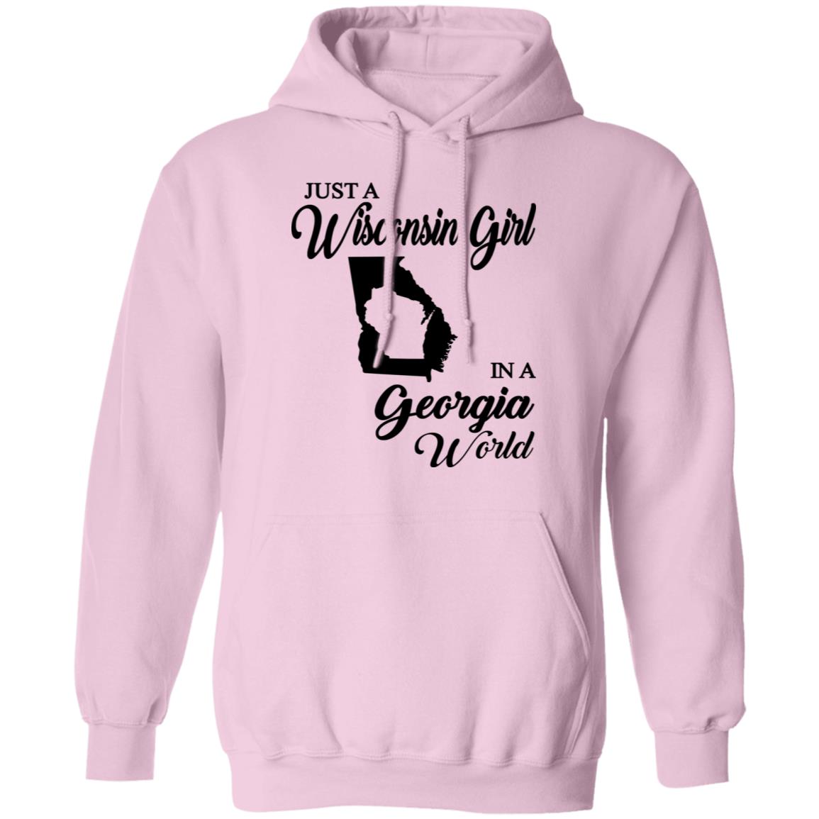 Just A Wisconsin Girl In A Georgia World T-shirt - T-shirt Teezalo