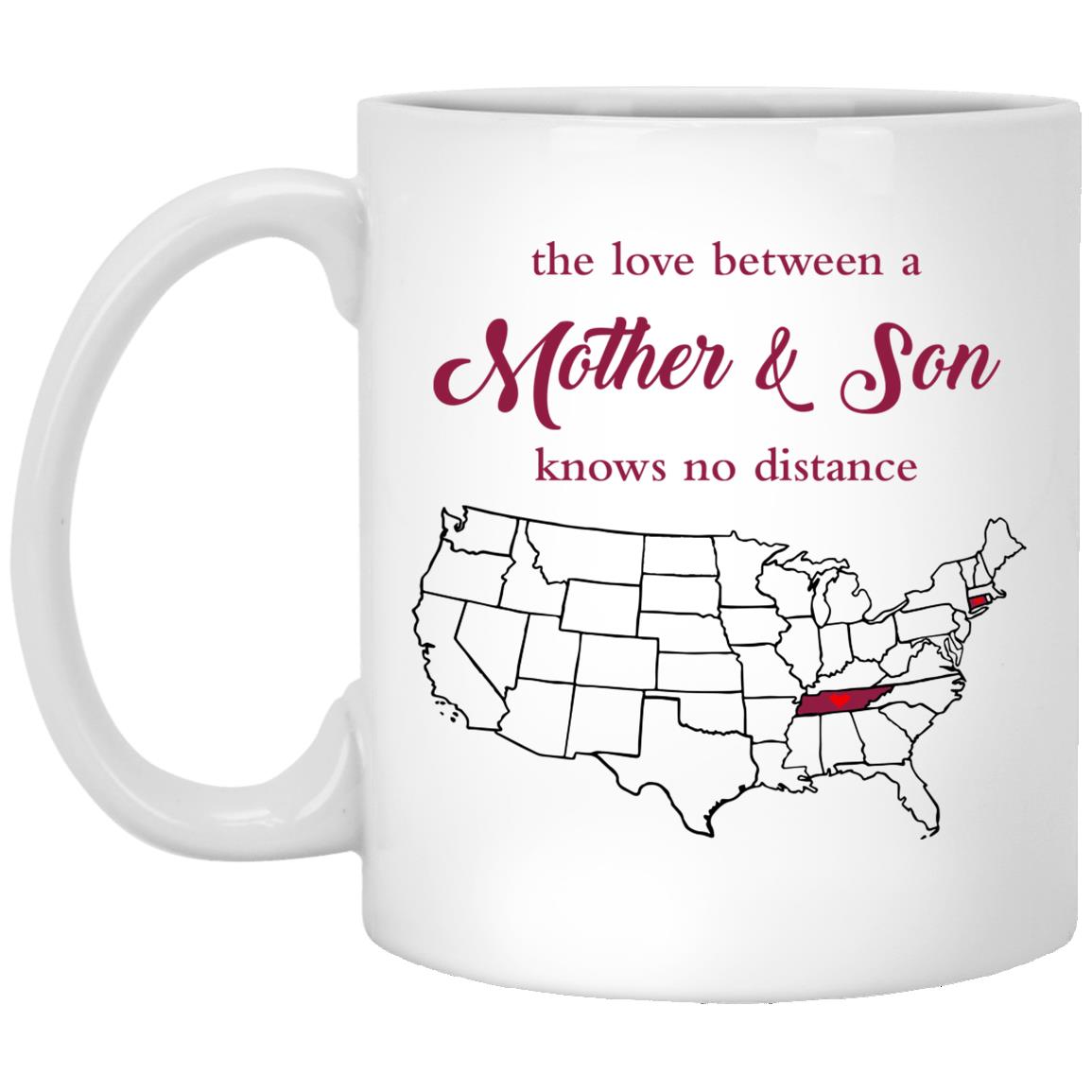 Connecticut Tennessee The Love Between Mother And Son Mug - Mug Teezalo