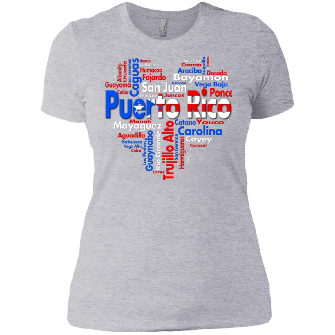 Puerto Rico City Heart T Shirt - T-shirt Teezalo