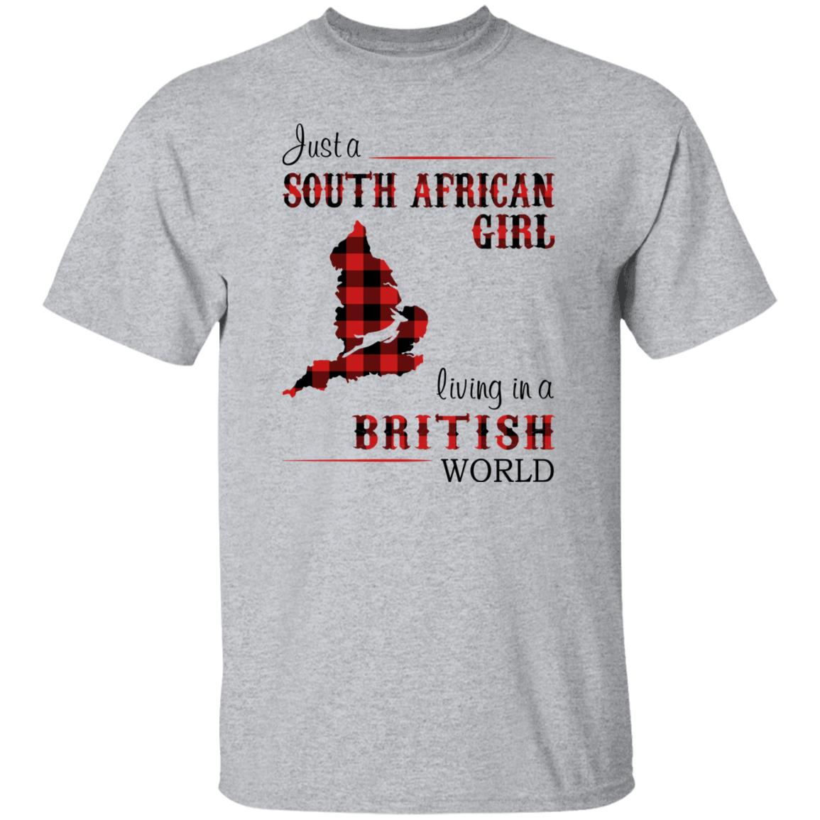 South African Girl Living In British World T-Shirt - T-shirt Teezalo