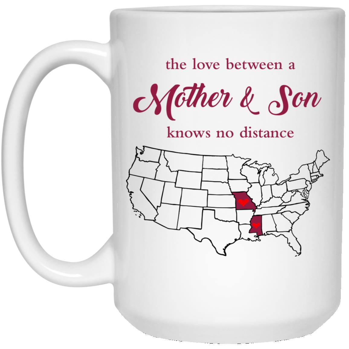 Mississippi Missouri The Love Between Mother And Son Mug - Mug Teezalo