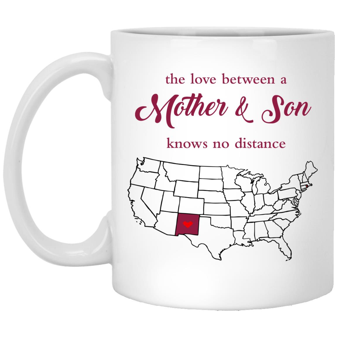 Rhode Island New Mexico The Love Between Mother And Son Mug - Mug Teezalo