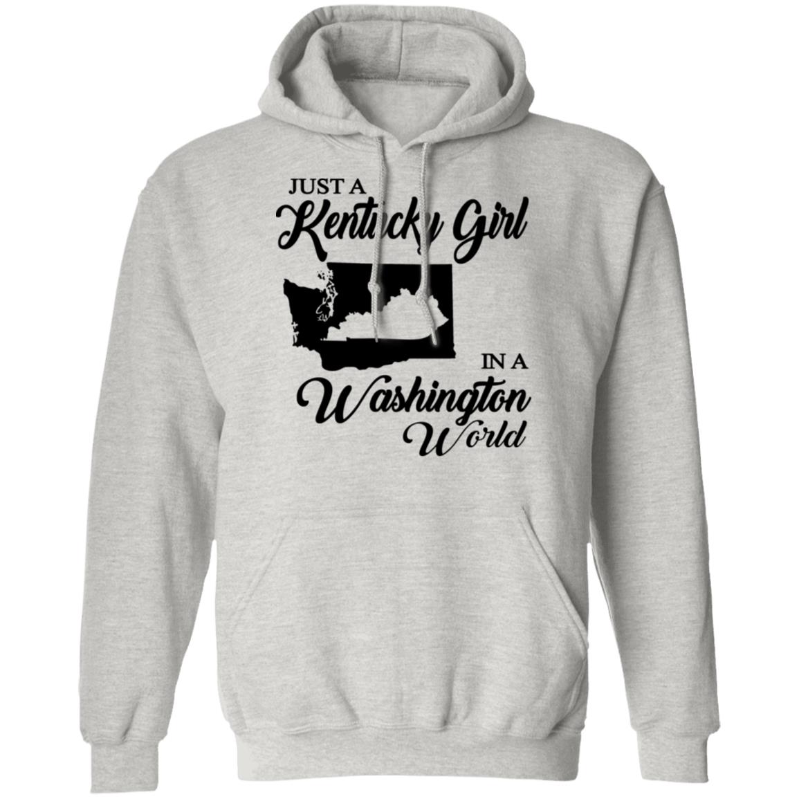 Just A Kentucky Girl In A Washington World T-Shirt - T-shirt Teezalo