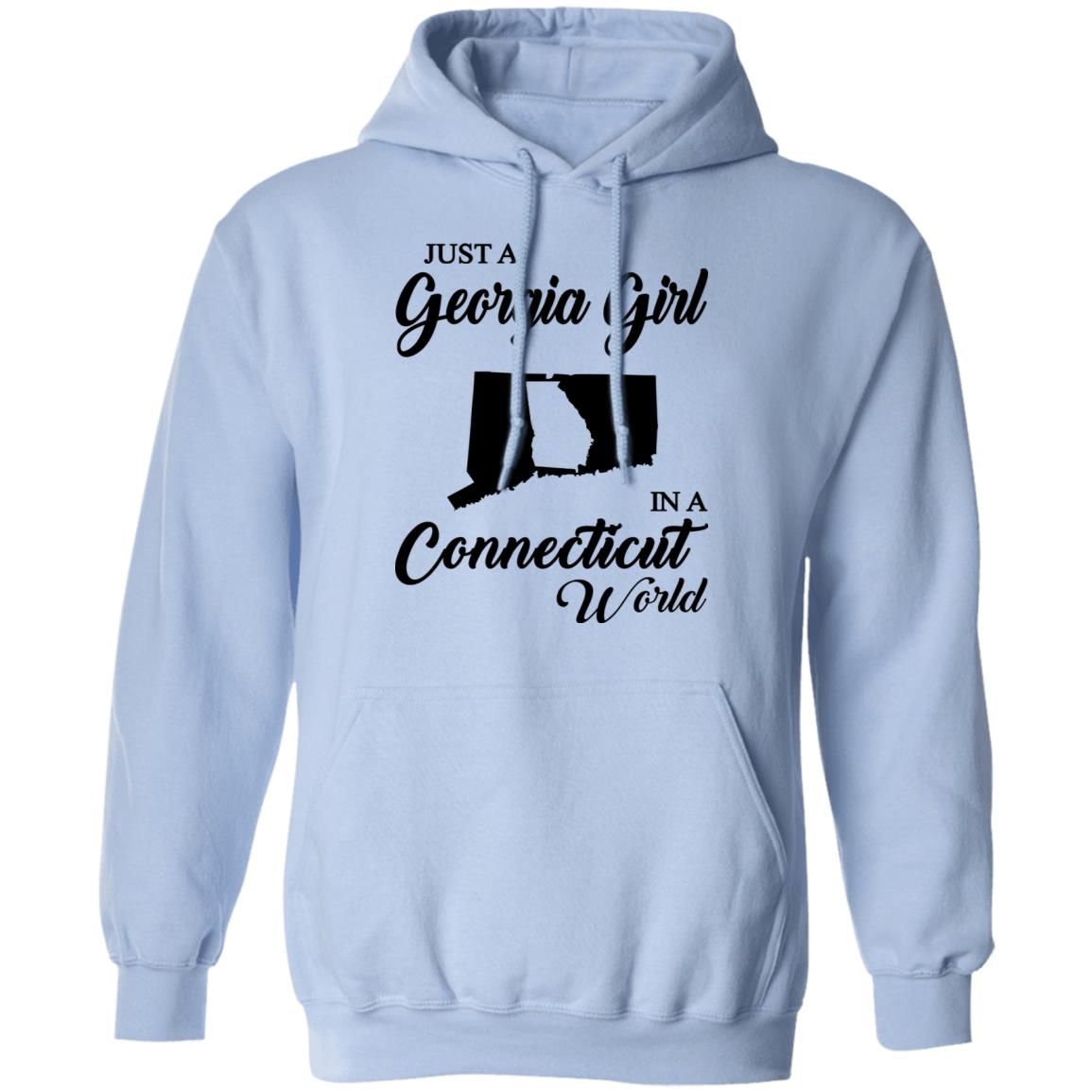 Just A Georgia Girl In A Connecticut World T-Shirt - T-Shirt Teezalo