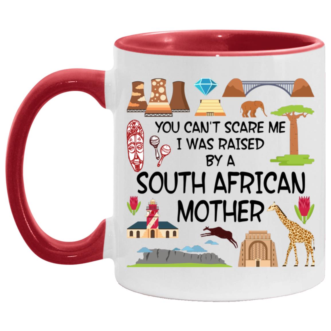 I Was Raised By A South African Mother Accent Mug - Mug Teezalo