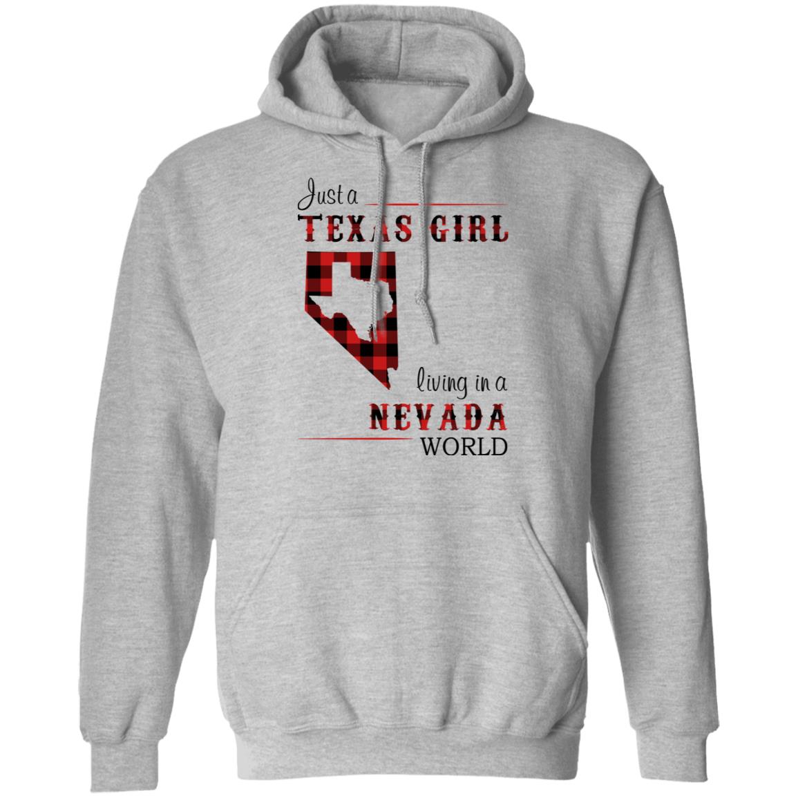 Just A Texas Girl Living In A Nevada World T- Shirt - T-shirt Teezalo