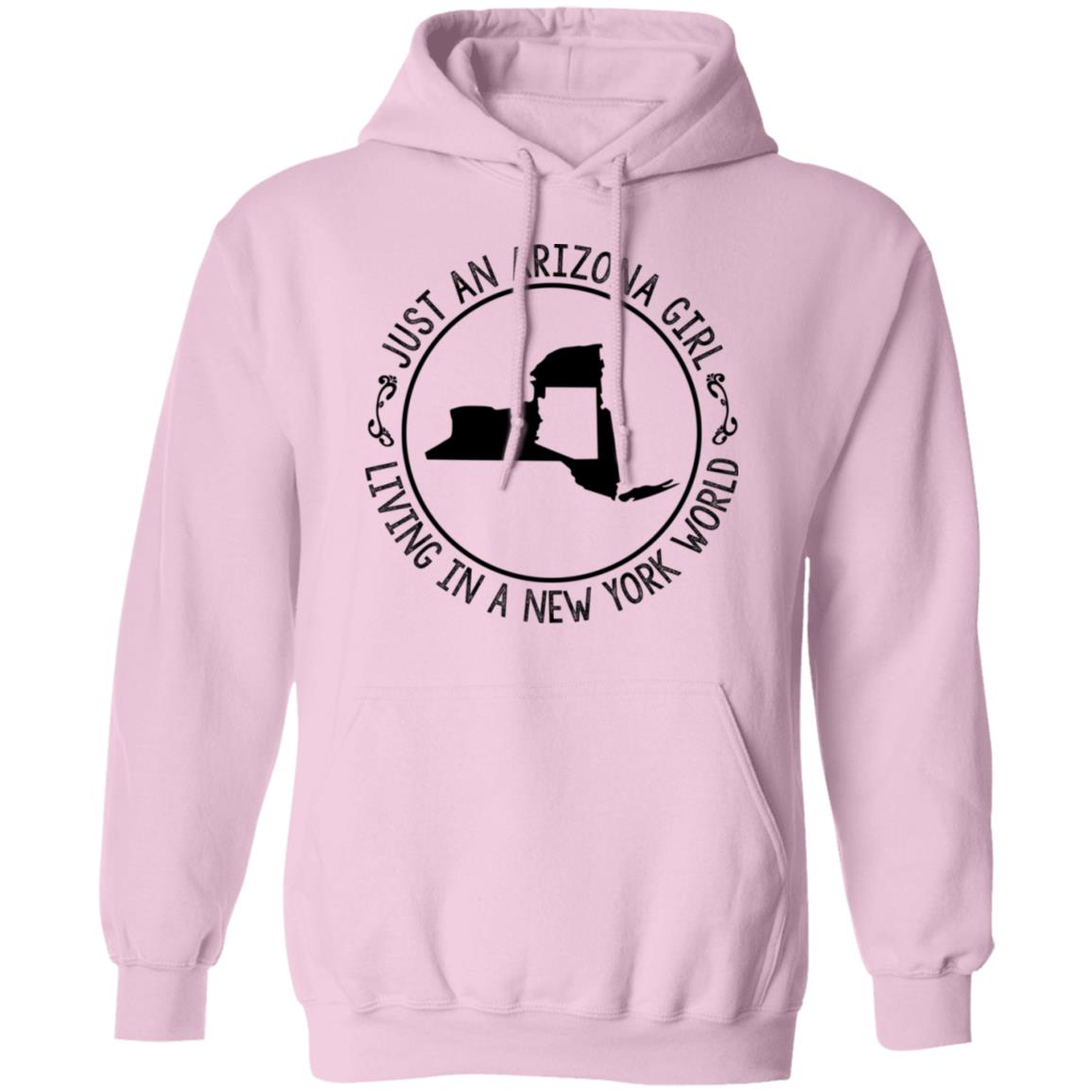 Arizona Girl Living In New York World Hoodie - Hoodie Teezalo